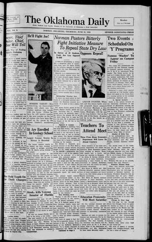 The Oklahoma Daily (Norman, Okla.), Vol. 21, No. 204, Ed. 1 Thursday, June 18, 1936