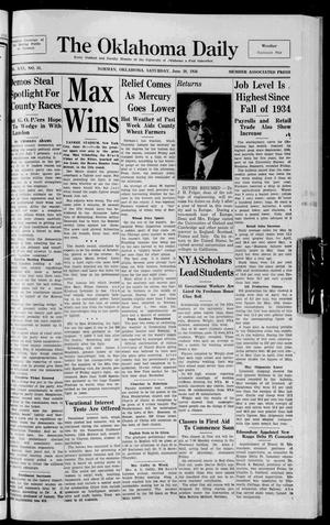 The Oklahoma Daily (Norman, Okla.), Vol. 21, No. 206, Ed. 1 Saturday, June 20, 1936