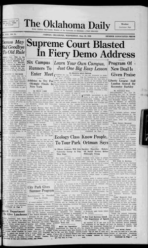 The Oklahoma Daily (Norman, Okla.), Vol. 21, No. 208, Ed. 1 Wednesday, June 24, 1936
