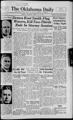 The Oklahoma Daily (Norman, Okla.), Vol. 21, No. 210, Ed. 1 Friday, June 26, 1936