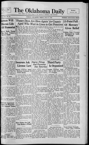The Oklahoma Daily (Norman, Okla.), Vol. 21, No. 224, Ed. 1 Friday, July 17, 1936