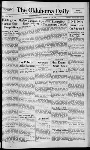 The Oklahoma Daily (Norman, Okla.), Vol. 21, No. 234, Ed. 1 Friday, July 31, 1936
