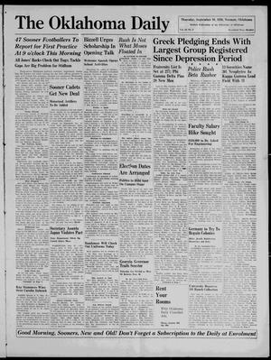 The Oklahoma Daily (Norman, Okla.), Vol. 22, No. 2, Ed. 1 Thursday, September 10, 1936