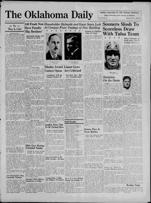 The Oklahoma Daily (Norman, Okla.), Vol. 22, No. 17, Ed. 1 Sunday, September 27, 1936