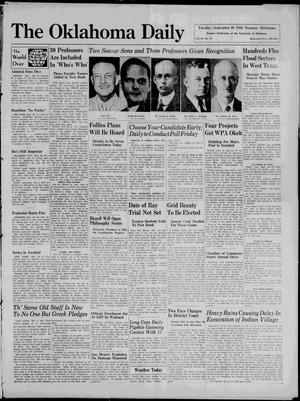 The Oklahoma Daily (Norman, Okla.), Vol. 22, No. 18, Ed. 1 Tuesday, September 29, 1936