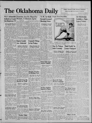 The Oklahoma Daily (Norman, Okla.), Vol. 22, No. 27, Ed. 1 Friday, October 9, 1936