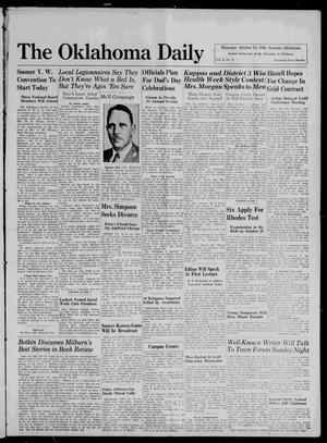 The Oklahoma Daily (Norman, Okla.), Vol. 22, No. 32, Ed. 1 Thursday, October 15, 1936