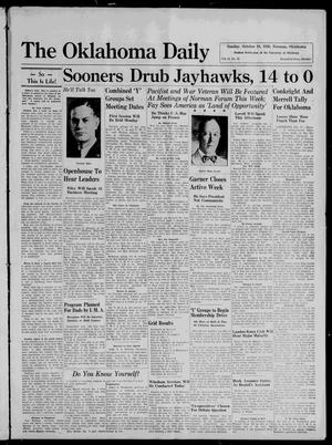 The Oklahoma Daily (Norman, Okla.), Vol. 22, No. 35, Ed. 1 Sunday, October 18, 1936