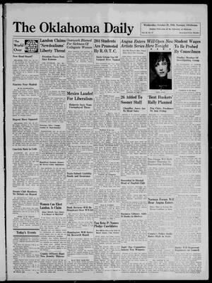 The Oklahoma Daily (Norman, Okla.), Vol. 22, No. 37, Ed. 1 Wednesday, October 21, 1936