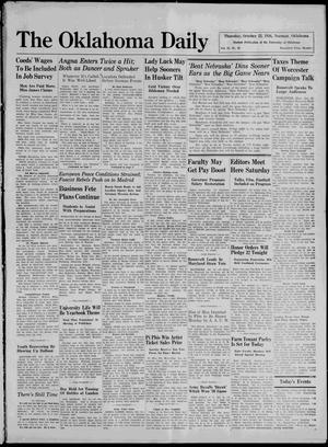 The Oklahoma Daily (Norman, Okla.), Vol. 22, No. 38, Ed. 1 Thursday, October 22, 1936