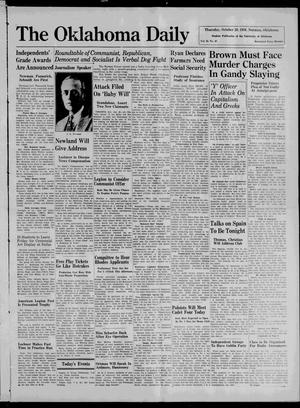 The Oklahoma Daily (Norman, Okla.), Vol. 22, No. 44, Ed. 1 Thursday, October 29, 1936