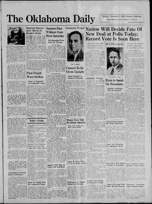 The Oklahoma Daily (Norman, Okla.), Vol. 22, No. 48, Ed. 1 Tuesday, November 3, 1936