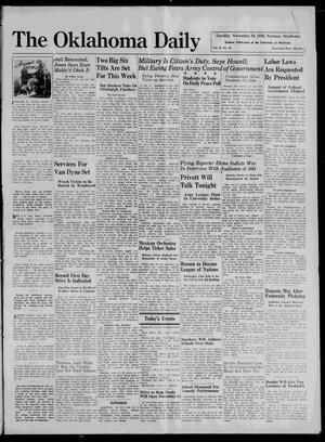 The Oklahoma Daily (Norman, Okla.), Vol. 22, No. 54, Ed. 1 Tuesday, November 10, 1936