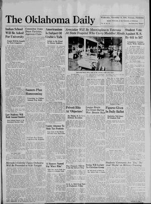 The Oklahoma Daily (Norman, Okla.), Vol. 22, No. 55, Ed. 1 Wednesday, November 11, 1936