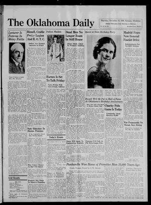 The Oklahoma Daily (Norman, Okla.), Vol. 22, No. 56, Ed. 1 Thursday, November 12, 1936