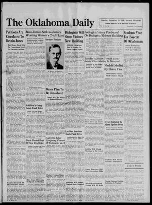The Oklahoma Daily (Norman, Okla.), Vol. 22, No. 62, Ed. 1 Thursday, November 19, 1936