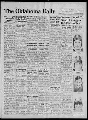 The Oklahoma Daily (Norman, Okla.), Vol. 22, No. 64, Ed. 1 Saturday, November 21, 1936