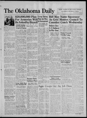 The Oklahoma Daily (Norman, Okla.), Vol. 22, No. 66, Ed. 1 Tuesday, November 24, 1936