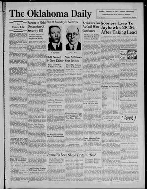 The Oklahoma Daily (Norman, Okla.), Vol. 22, No. 89, Ed. 1 Sunday, January 10, 1937
