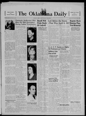 The Oklahoma Daily (Norman, Okla.), Vol. 22, No. 151, Ed. 1 Tuesday, April 6, 1937
