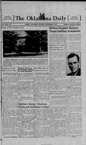 The Oklahoma Daily (Norman, Okla.), Vol. 23, No. 1, Ed. 2 Thursday, September 16, 1937