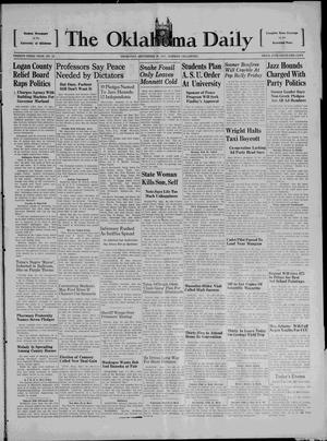 The Oklahoma Daily (Norman, Okla.), Vol. 23, No. 13, Ed. 1 Thursday, September 30, 1937