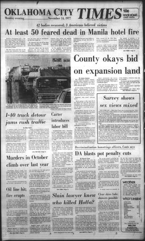 Oklahoma City Times (Oklahoma City, Okla.), Vol. 88, No. 228, Ed. 1 Monday, November 14, 1977