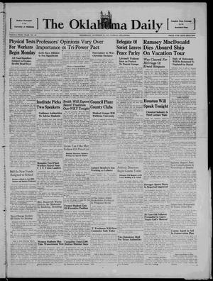 The Oklahoma Daily (Norman, Okla.), Vol. 23, No. 48, Ed. 1 Wednesday, November 10, 1937