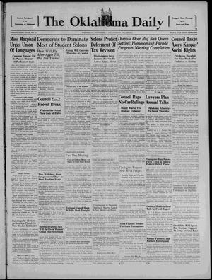 The Oklahoma Daily (Norman, Okla.), Vol. 23, No. 54, Ed. 1 Wednesday, November 17, 1937