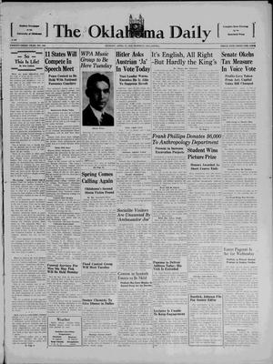 The Oklahoma Daily (Norman, Okla.), Vol. 23, No. 171, Ed. 1 Sunday, April 10, 1938