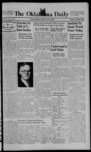 The Oklahoma Daily (Norman, Okla.), Vol. 23, No. 215, Ed. 1 Saturday, June 18, 1938