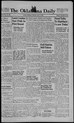 The Oklahoma Daily (Norman, Okla.), Vol. 23, No. 218, Ed. 1 Thursday, June 23, 1938
