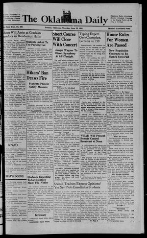 The Oklahoma Daily (Norman, Okla.), Vol. 23, No. 223, Ed. 1 Thursday, June 30, 1938