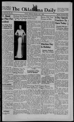 The Oklahoma Daily (Norman, Okla.), Vol. 23, No. 227, Ed. 1 Thursday, July 7, 1938