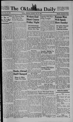 The Oklahoma Daily (Norman, Okla.), Vol. 23, No. 236, Ed. 1 Saturday, July 16, 1938
