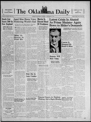 The Oklahoma Daily (Norman, Okla.), Vol. 24, No. 9, Ed. 1 Saturday, September 24, 1938