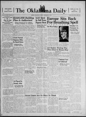 The Oklahoma Daily (Norman, Okla.), Vol. 24, No. 10, Ed. 1 Sunday, September 25, 1938