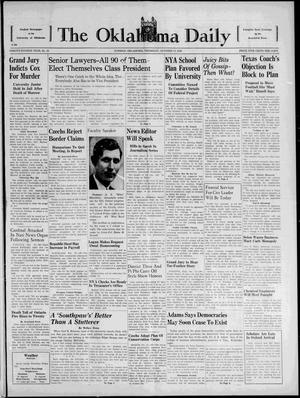 The Oklahoma Daily (Norman, Okla.), Vol. 24, No. 25, Ed. 1 Thursday, October 13, 1938