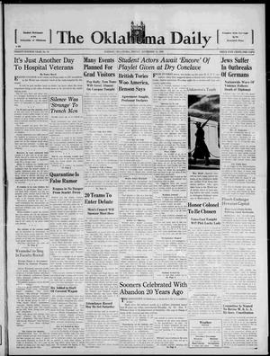 The Oklahoma Daily (Norman, Okla.), Vol. 24, No. 50, Ed. 1 Friday, November 11, 1938