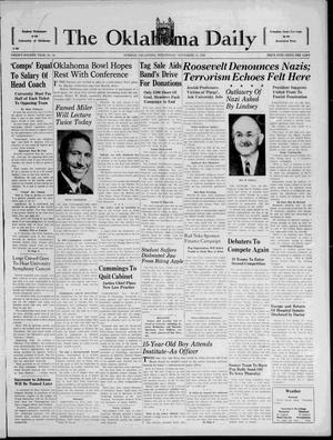 The Oklahoma Daily (Norman, Okla.), Vol. 24, No. 54, Ed. 1 Wednesday, November 16, 1938