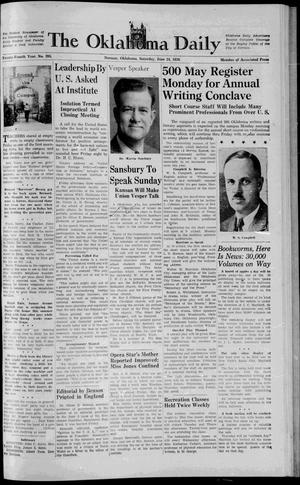 The Oklahoma Daily (Norman, Okla.), Vol. 24, No. 205, Ed. 1 Saturday, June 24, 1939