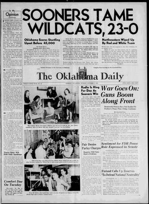 The Oklahoma Daily (Norman, Okla.), Vol. 25, No. 22, Ed. 1 Sunday, October 8, 1939