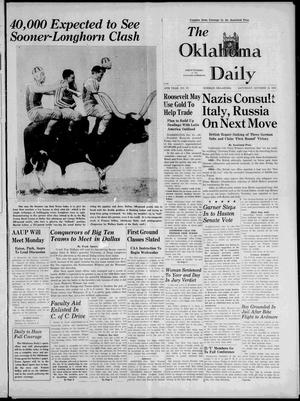 The Oklahoma Daily (Norman, Okla.), Vol. 25, No. 27, Ed. 1 Saturday, October 14, 1939