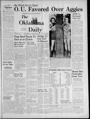 The Oklahoma Daily (Norman, Okla.), Vol. 25, No. 40, Ed. 1 Saturday, October 28, 1939