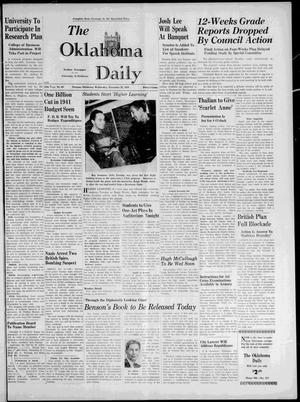 The Oklahoma Daily (Norman, Okla.), Vol. 25, No. 60, Ed. 1 Wednesday, November 22, 1939
