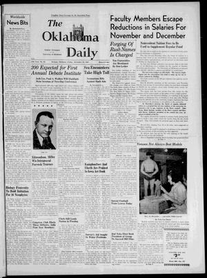 The Oklahoma Daily (Norman, Okla.), Vol. 25, No. 62, Ed. 1 Friday, November 24, 1939