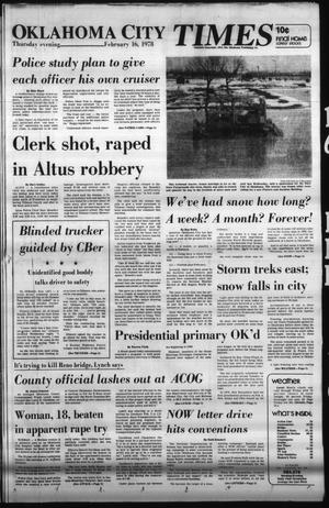 Oklahoma City Times (Oklahoma City, Okla.), Vol. 88, No. 309, Ed. 1 Thursday, February 16, 1978