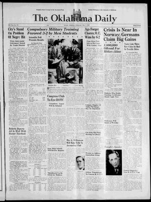 The Oklahoma Daily (Norman, Okla.), Vol. 25, No. 171, Ed. 1 Wednesday, May 1, 1940