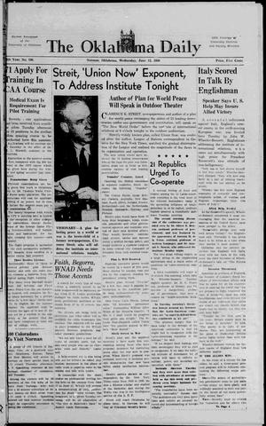 The Oklahoma Daily (Norman, Okla.), Vol. 25, No. 196, Ed. 1 Wednesday, June 12, 1940