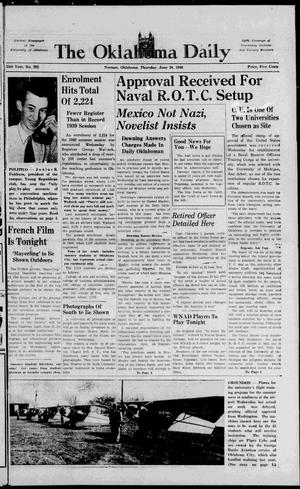 The Oklahoma Daily (Norman, Okla.), Vol. 25, No. 202, Ed. 1 Thursday, June 20, 1940
